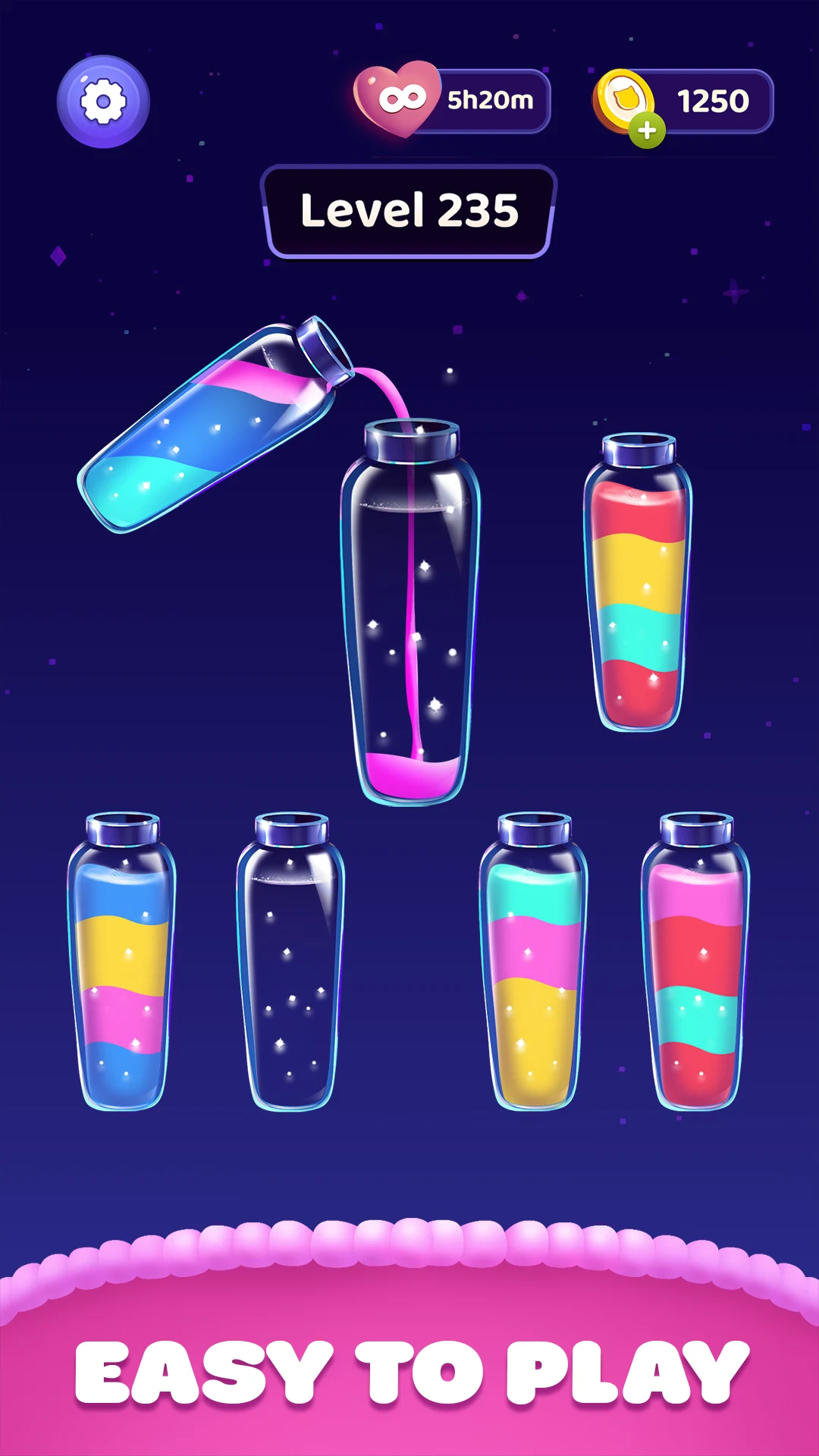Color Sort Water Purrfect Puzz screenshot