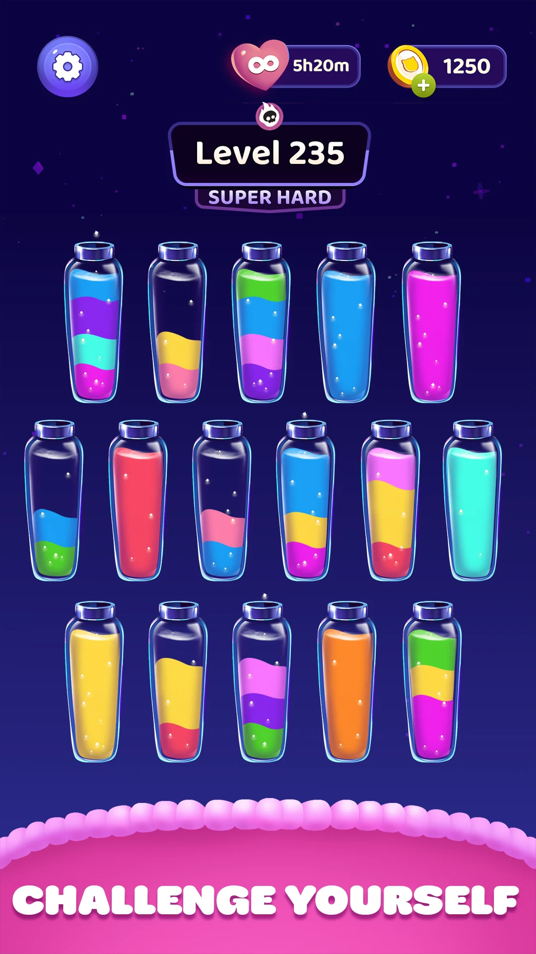 Color Sort Water Purrfect Puzz screenshot
